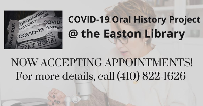 Covid Oral Histories. Now accepting appointments.
