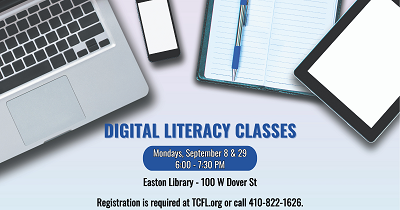 September Digital Literacy Classes