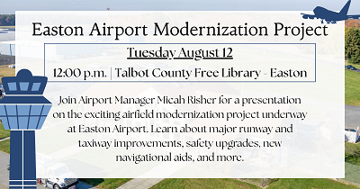 Easton Airport Modernization Project. August 12.