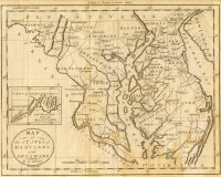 Map of the States of Maryland and Delaware